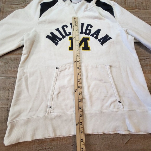 University Of Michigan Champion Sweatshirt Size Large White Pullover - Picture 6 of 8